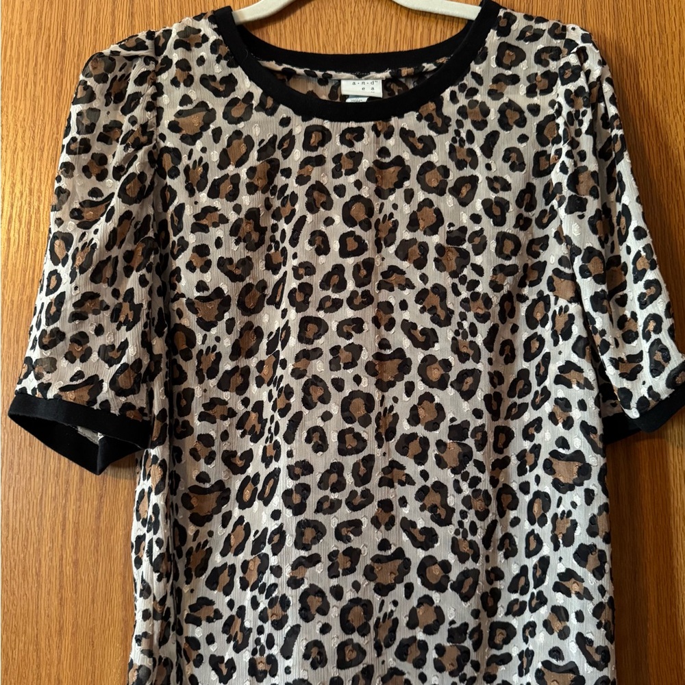 Leopard Print Women's Top